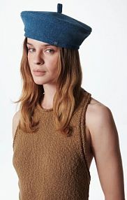 Beret RUSLAN BAGINSKIY  niebieski BRT078.C.JNS.