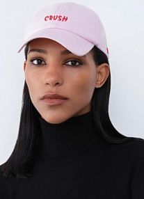 Czapka z daszkiem RUSLAN BAGINSKIY  różowa damska BSB039/034.C.