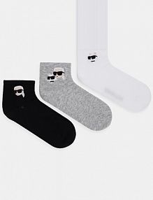 Skarpetki Karl Lagerfeld  szare damskie A1M47101