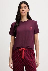 T-shirt HUGO  fioletowy damski 50556981