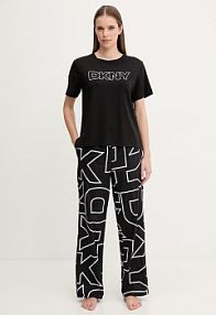 Piżama DKNY  czarna damska YI80100
