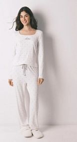 Piżama Women'secret  beżowa damska 3133481
