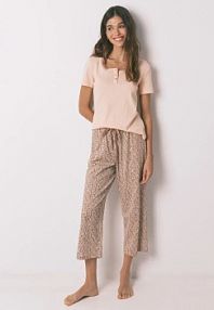 Piżama Women'secret  pomarańczowa damska 3593001