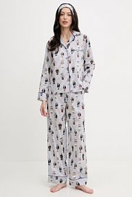 Piżama Polo Ralph Lauren  niebieska damska 4P0704