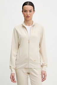 Bluza rozpinana EA7 Emporio Armani  beżowa damska TJ9RZ.8NTM43