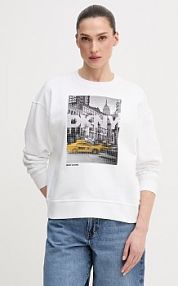Bluza przez głowę DKNY  biała DJ6T1759