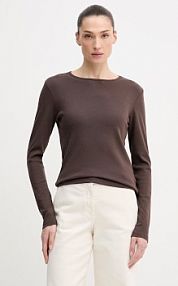 Longsleeve United Colors of Benetton  brązowy damski 3GA8D10CF
