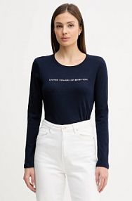 Longsleeve United Colors of Benetton  granatowy damski 3GA8E16G0