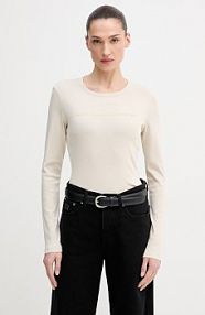 Longsleeve United Colors of Benetton  beżowy damski 3GA8E16G0