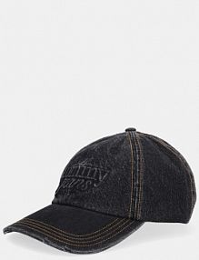 Czapka z daszkiem Tommy Jeans  czarna damska AW0AW18512