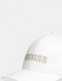 Czapka z daszkiem Guess  biała damska AW5474.COT01