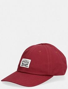 Czapka z daszkiem Levi's  czerwona damska 000A9.0033