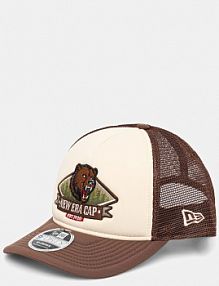 Czapka z daszkiem new era  brązowa damska 60771806