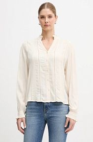 Koszula z długim rękawem Hoss Intropia  beżowa 6283149