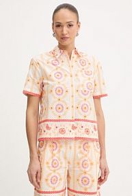 Koszula z krótkim rękawem Twinset  pomarańczowa 261LB2TFF