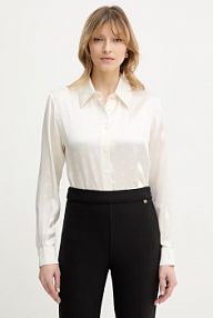 Koszula z długim rękawem Luisa Spagnoli  beżowa 542979