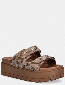 Klapki Guess  brązowe damskie FLJF2X.FAL03.
