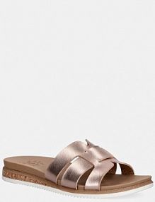 Klapki Skechers  brązowe damskie 114707