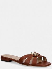Klapki Lauren Ralph Lauren  brązowe damskie 802982875001.