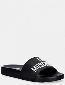 Klapki Love Moschino  czarne damskie JA28052G1OI14
