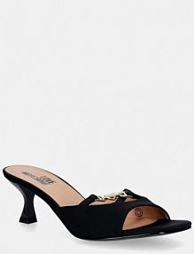 Klapki eleganckie Love Moschino  czarne JA28105G1OIM0