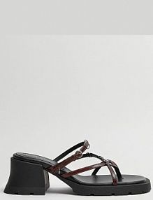Klapki eleganckie Miista  brązowe E8.3903