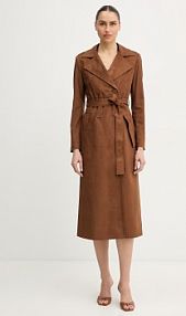 Płaszcz Twinset  brązowy damski 261AP2330