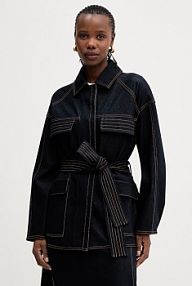 Kurtka jeansowe MM by Max Mara  granatowa damska 2616911017600