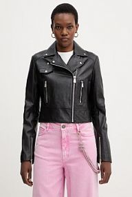 Kurtka skórzana pinko  czarna damska 106247.A32I