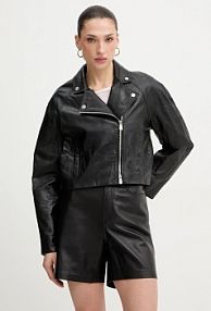 Kurtka skórzana pinko  czarna damska 106229.A31Y