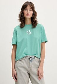 T-shirt Karl Lagerfeld Jeans  zielony damski B1W17086