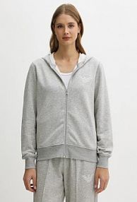Bluza rozpinana Emporio Armani Underwear  szara damska EW000392.AF15