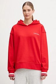 Bluza przez głowę Calvin Klein Performance  czerwona LVGWF5W309