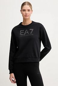 Bluza przez głowę EA7 Emporio Armani  czarna AF16442.7W000