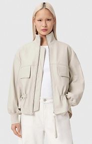 Kurtka skórzana AllSaints  biała damska W076LE