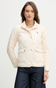 Kurtka U.S. Polo Assn.  beżowa damska WUP2261