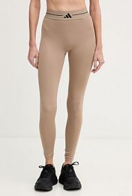 Legginsy adidas performance  beżowe damskie KS0406