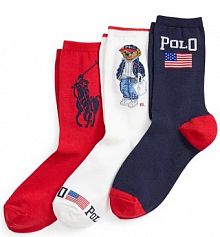 Skarpetki Polo Ralph Lauren  białe damskie 455P10258