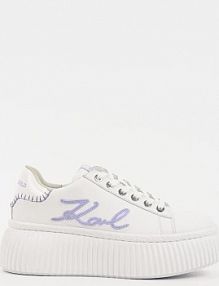 Sneakersy Karl Lagerfeld  białe damskie KL42372C.01V