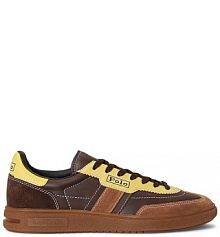Sneakersy Polo Ralph Lauren  brązowe damskie 804P04920001.
