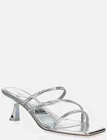 Klapki eleganckie ALDO  srebrne 14241448.AVEL