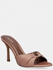 Klapki eleganckie ALDO  brązowe 14241535.JOUR