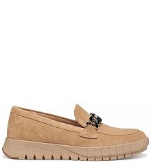 Mokasyny Geox  brązowe damskie D659AA00022C5