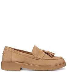 Mokasyny Geox  brązowe damskie D65DKA00022C5