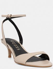 Sandały na obcasie Guess  beżowe FLJLER.LEA03.