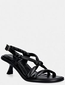 Sandały na obcasie Souliers Martinez  czarne ALICANTE.BLAC