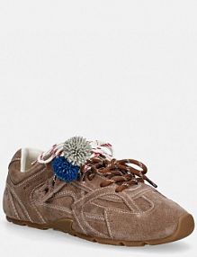 Sneakersy Nokwol  brązowe damskie Atlas.Mushroo