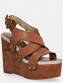 Sandały na obcasie MICHAEL Michael Kors  brązowe 40S6RVMS2S.23