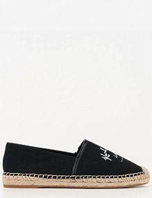 Espadryle Karl Lagerfeld  czarne damskie KL80110A.900
