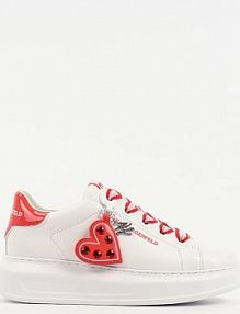 Sneakersy Karl Lagerfeld  białe damskie KL62516V.01D
